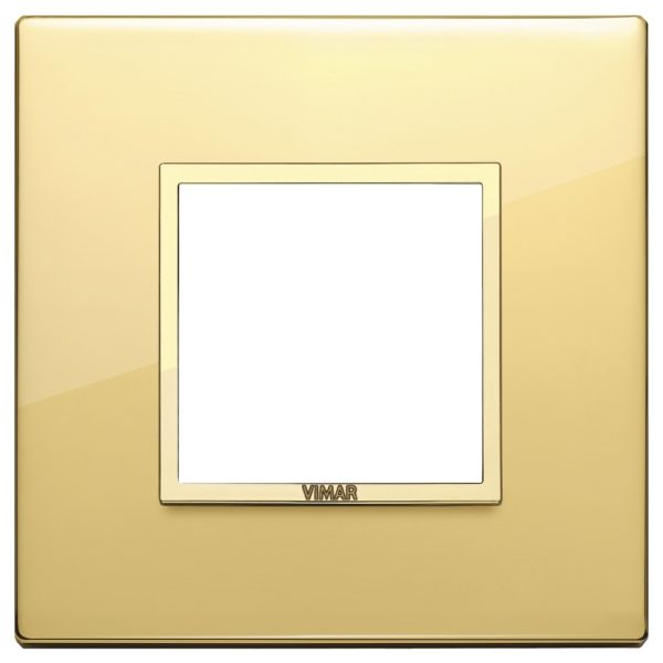 Placca 2M Oro Totale Lucido VIMAR 21642.G09