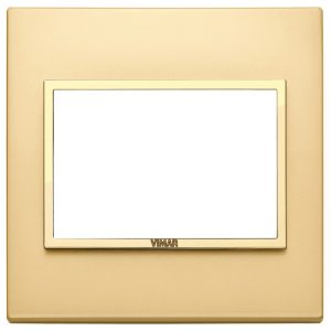 Placca 3M Bs Oro Totale Satinato VIMAR 21648.G10