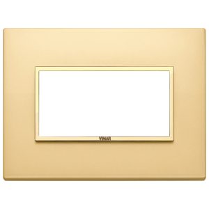 Placca 4M Oro Totale Satinato VIMAR 21654.G10