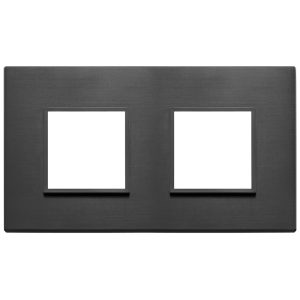 Placca 4M (2+2) Int71 Nero Totale VIMAR 21643.18