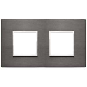 Placca 4M (2+2) Int71 Grigio Lava VIMAR 21643.03