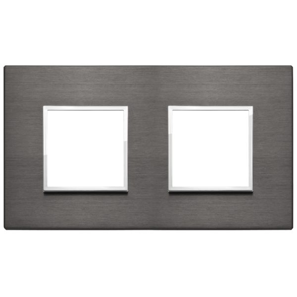 Placca 4M (2+2) Int71 Grigio Lava VIMAR 21643.03