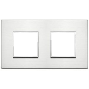 Placca 4M (2+2)Int71 Alluminio Brillante VIMAR 21643.01