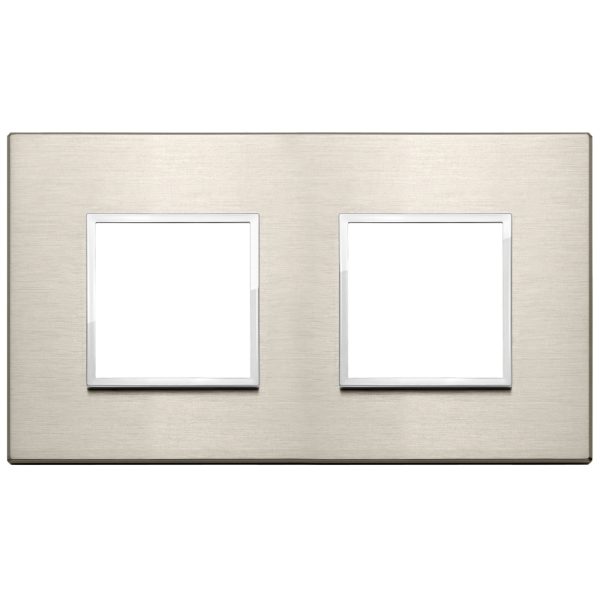 Placca 4M (2+2) Int71 Bronzo Chiaro VIMAR 21643.04