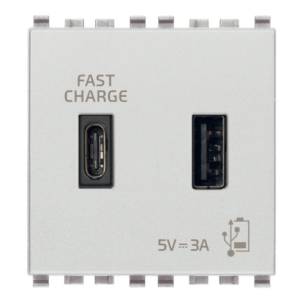 Alimentatore Usb A+C 5V 3A 2M Next VIMAR 20295.AC.N