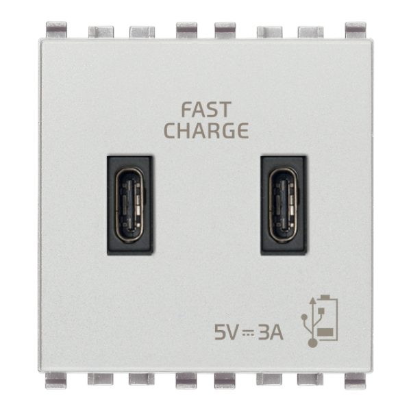 Alimentatore Usb C+C 5V 3A 2M Next VIMAR 20295.CC.N