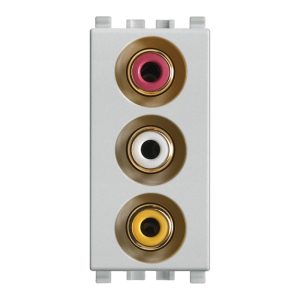 Presa Con 3 Connettori Rca Next VIMAR 20335.N