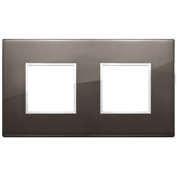 Placca 4M (2+2) Int71 Nero Zaffiro VIMAR 21643.06