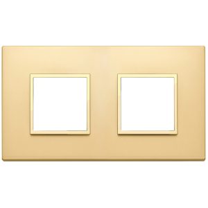 Placca 4M(2+2) Int71 Oro Totale Satinato VIMAR 21643.G10