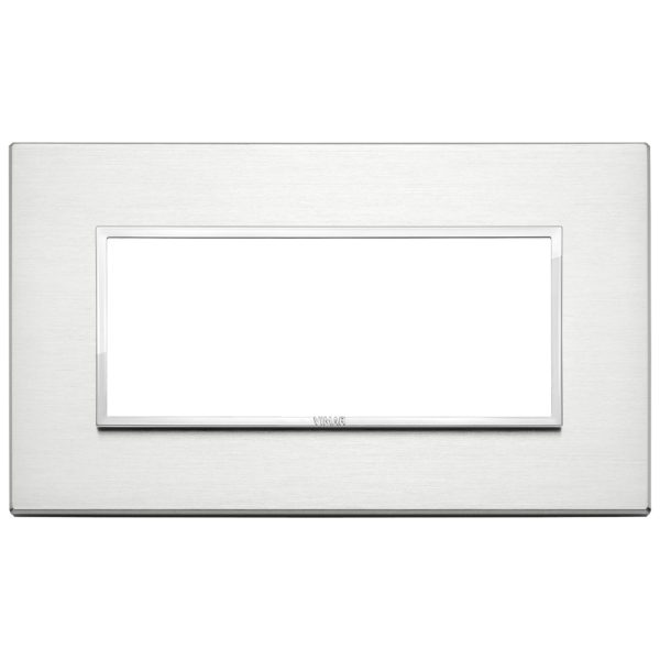 Placca 5M Bs Alluminio Brillante VIMAR 21649.01