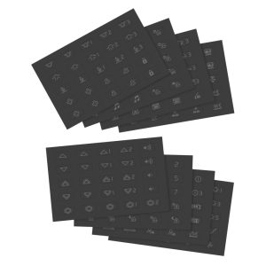 8 Fogli Etichette Simboli Illuminabili G VIMAR 20847.1