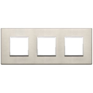 Placca 6M (2+2+2) Int71 Bronzo Chiaro VIMAR 21644.04