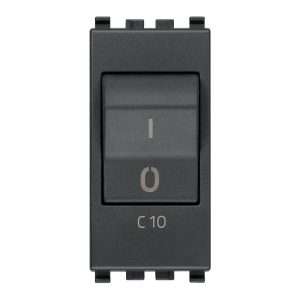 Interruttore Mt 1P+N C10 120-230V Grigio VIMAR 20405.10