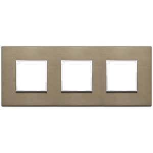 Placca 6M (2+2+2) Int71 Bronzo Scuro VIMAR 21644.05