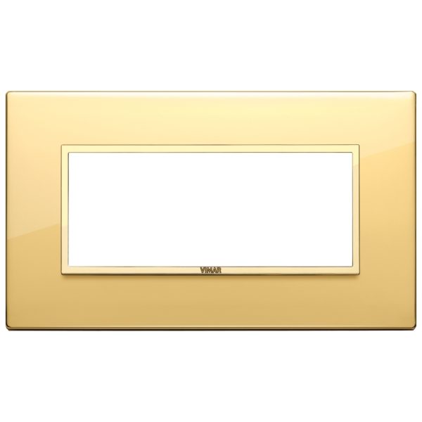 Placca 5M Bs Oro Totale Lucido VIMAR 21649.G09