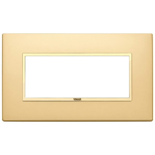 Placca 5M Bs Oro Totale Satinato VIMAR 21649.G10