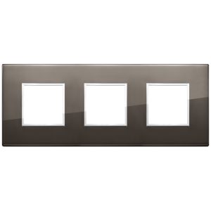 Placca 6M (2+2+2) Int71 Nero Zaffiro VIMAR 21644.06