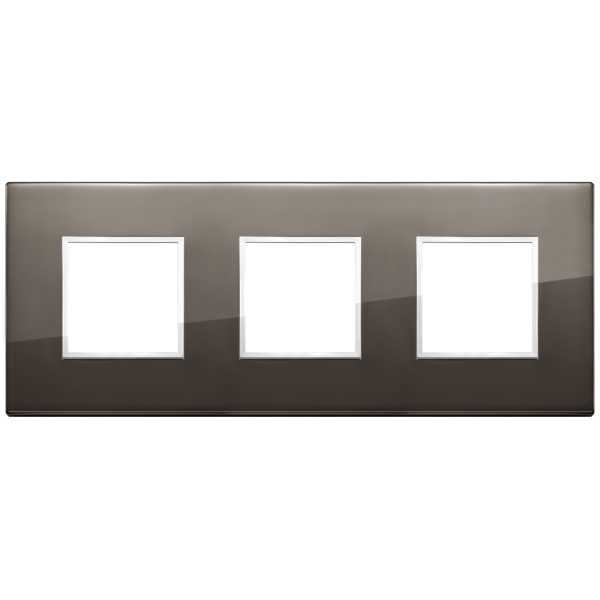 Placca 6M (2+2+2) Int71 Nero Zaffiro VIMAR 21644.06