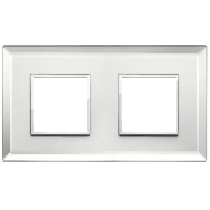 Placca 4M (2+2) Int71 Argento Ghiaccio VIMAR 21643.72