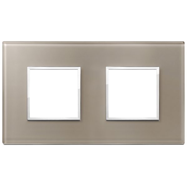 Placca 4M (2+2) Int71 Opale Bruno VIMAR 21643.74