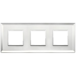 Placca 6M (2+2+2) Int71 Argento Ghiaccio VIMAR 21644.72