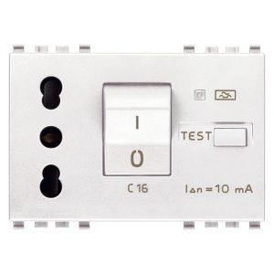 Presa 2P+T 16A P17/11 Intb+Mtdiff Bianco VIMAR 20283.B