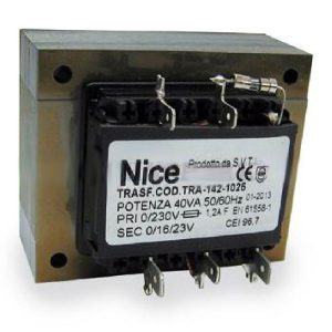 Trasformatore 230V 22V 30Va F. Prim. 1A RUN Ricambio Originale NICE TRA197A00 EX TRA142.1025