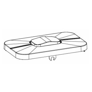 Coperchio Superiore ELDOMLDG Ricambio Originale CARDIN 9991077