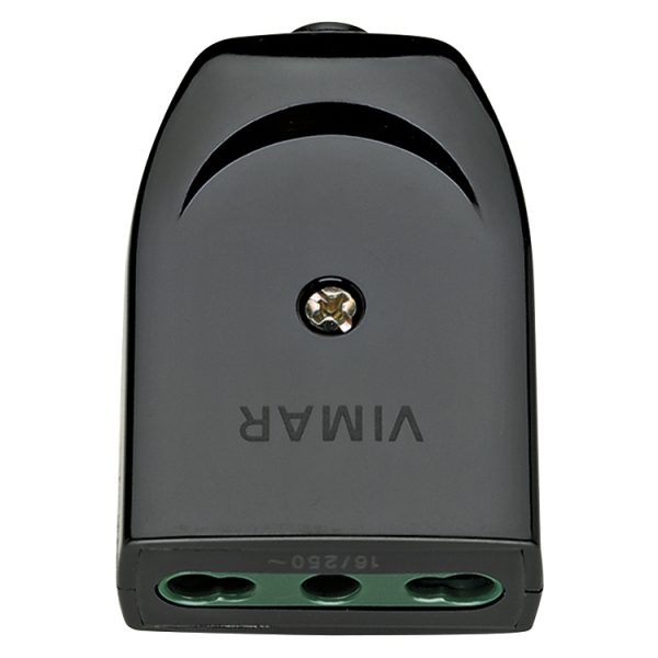 Presa 2P+T 16A P17/11 Assiale Nero VIMAR 00223