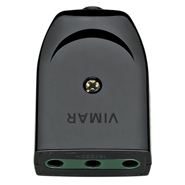 Presa 2P+T 16A P17 Assiale Nero VIMAR 00222