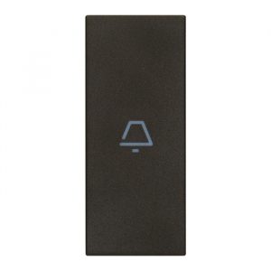 Tasto 1M Assiale Simbolo Campanello Nero VIMAR 31000A.CG