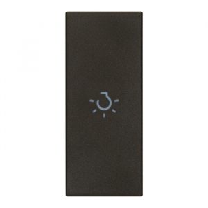 Tasto 1M Assiale Simbolo Luce Nero VIMAR 31000A.LG