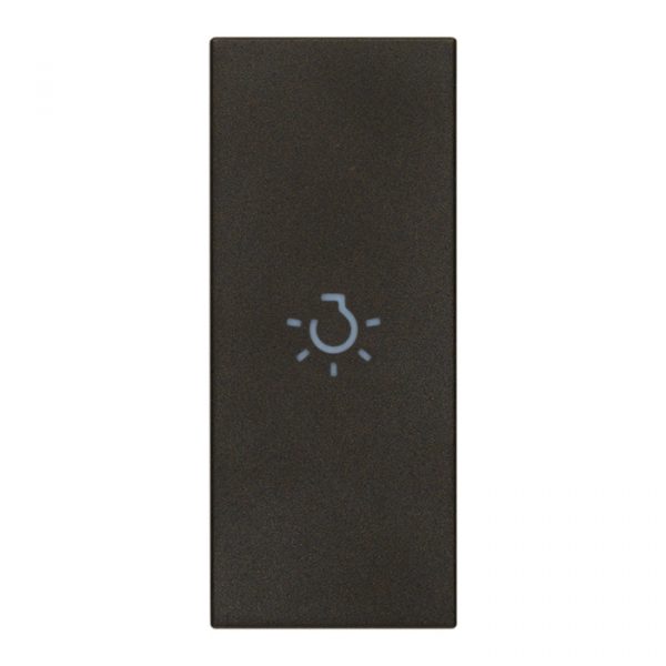 Tasto 1M Assiale Simbolo Luce Nero VIMAR 31000A.LG