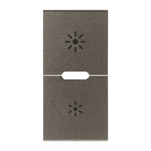 Due Mezzi Tasti 1M Dimmer Metal VIMAR 19755.3.M