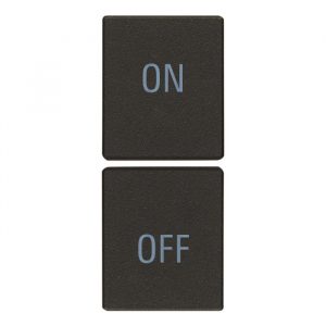 Due Mezzi Tasti 1M Simboli On/Off Nero VIMAR 31480.YG