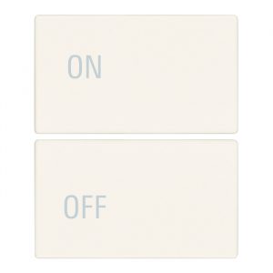 Due Mezzi Tasti 2M Simboli On/Off Bianco VIMAR 31480.2YB