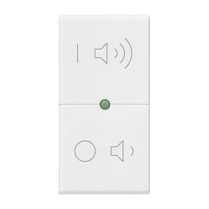 Tasto 1M Simboli On/Off Volume Bianco VIMAR R14531.24