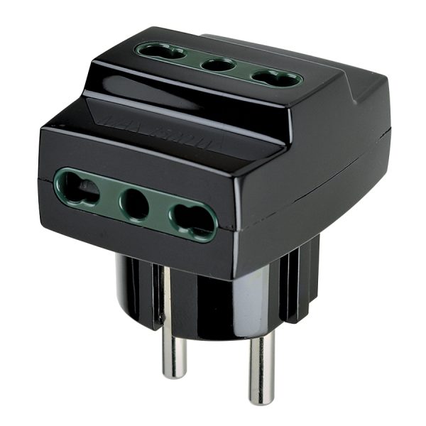 Adattatore Mult. S31+3P17/11 Nero VIMAR 00324