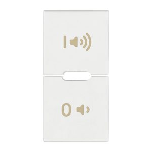 Tasto 1M Simboli On/Off Volume Bianco VIMAR R19531.24.B
