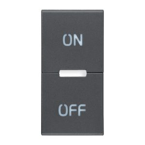 Tasto 1M Simboli On E Off Grigio VIMAR R20531.20