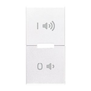 Tasto 1M Simboli On/Off Volume Bianco VIMAR R20531.24.B