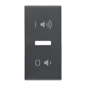 Tasto 1M Simboli On/Off Volume Grigio VIMAR R20531.24