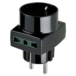 Adattatore Mult. S31+2P17/11+P30 Nero VIMAR 00325