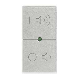 Tasto 1M Simboli On/Off Volume Silver VIMAR R14531.24.SL