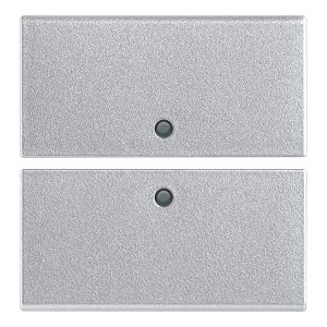 Due Mezzi Tasti 2M Neutri Silver VIMAR R14842.SL