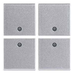 Quattro Mezzi Tasti 1M Neutri Silver VIMAR R14841.SL