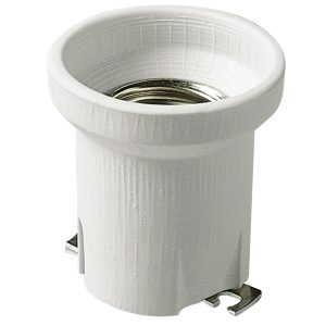 Portalampada E40 Porc. Piastrina Dritta VIMAR 02187