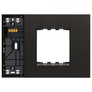 Supporto Xt 3M Misto Con Placca Nero VIMAR 32613.G