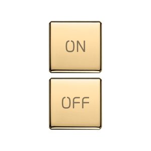 Due Tasti Flat Simboli On/Off Oro VIMAR 22751.1.82