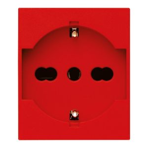 Presa 2P+T 16A Universale Rosso VIMAR 30210.R